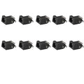 10pcs 3pin DC Power Connector PCB Mount Female Plug Jack 5.5mm*2.1mm Barrel Connectors