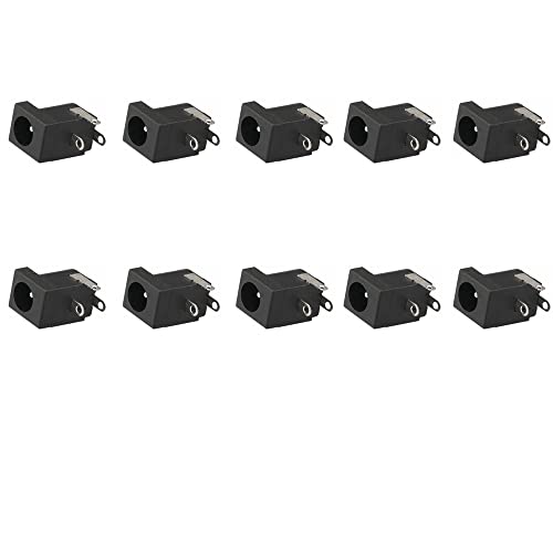 10pcs 3pin DC Power Connector PCB Mount Female Plug Jack 5.5mm*2.1mm Barrel Connectors