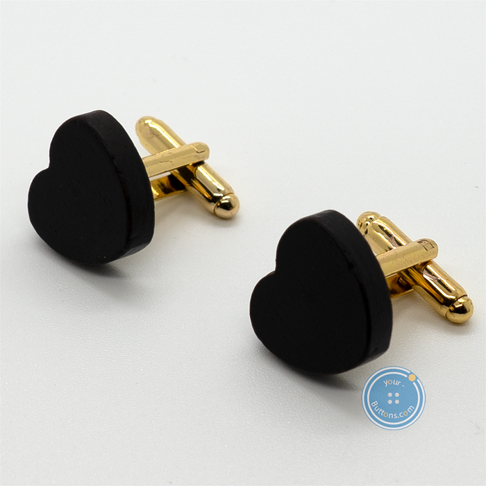 (2 pieces set) 18mm Wooden Cufflink