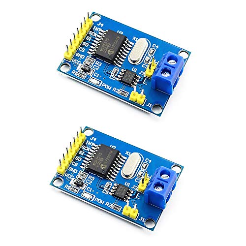 2pcs MCP2515 TJA1050 Receiver SPI Protocol Program Routine CAN Bus Module