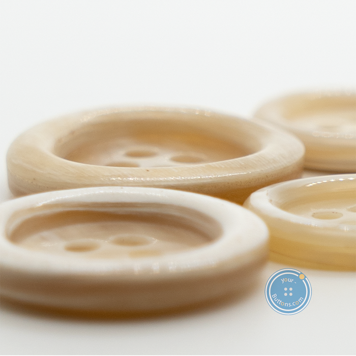 (3 pieces set) 15mm & 20mm Africa Unique 4hole white suit button