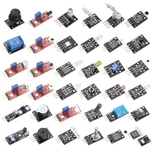 37pcs Sensor Modules Kit Compatible with Arduino Project, Electronic Project, UNO, Mega2560