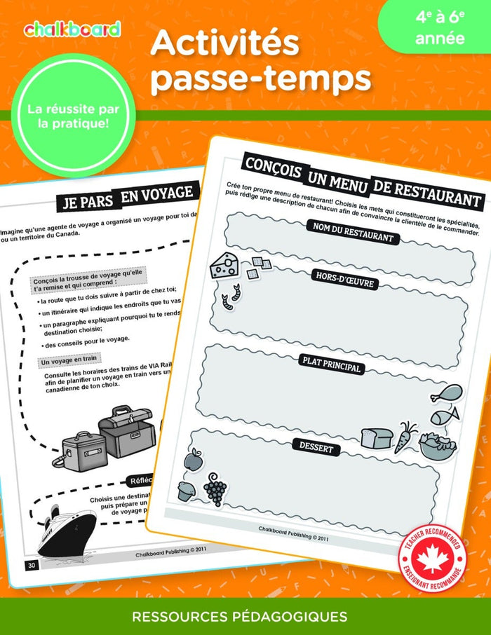 Activites Passe-Temps 4-6 Ebook