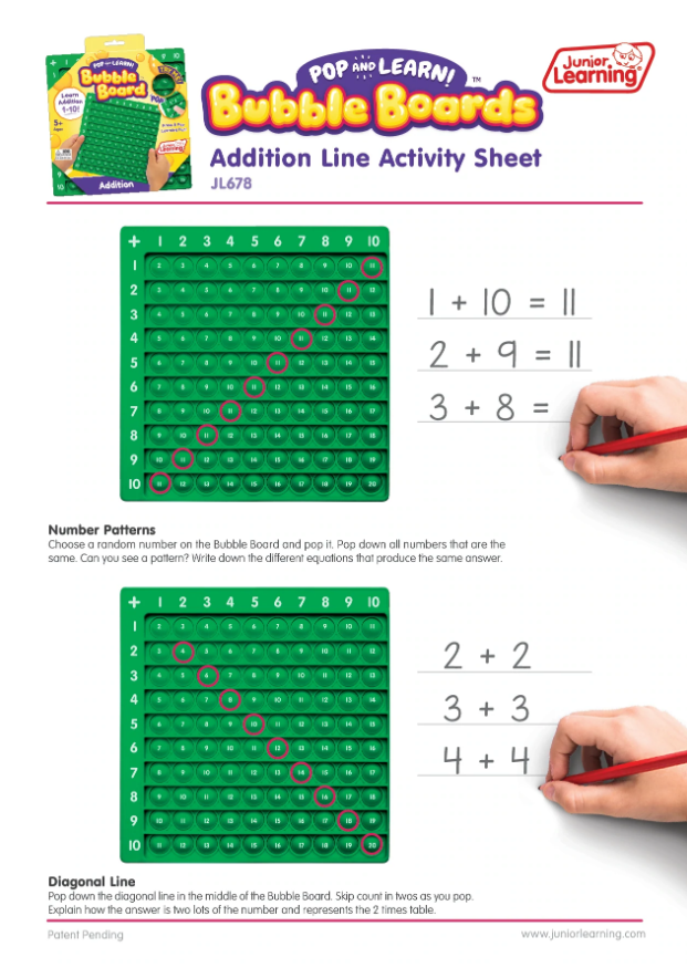 Addition Bubble Board