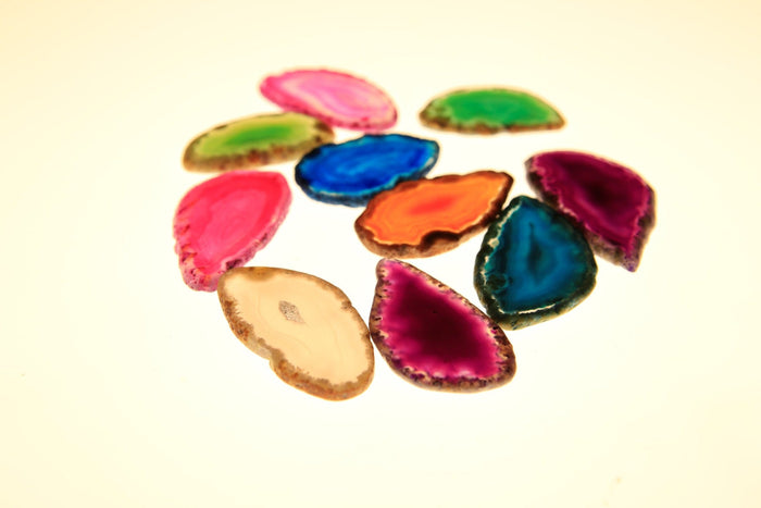 Agate Slices Set Of 12