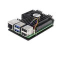 Aluminum Alloy Case Compatible with Raspberry PI 5 4GB/8GB Metal Case + Adjustable Fan