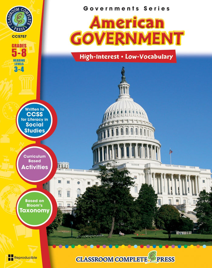 American Government Gr. 5-8 Ebook