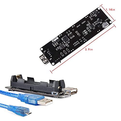 Battery Holder Shiled Expansion Board Compatible with Arduino and Raspberry pi（with Cable）