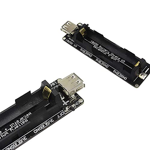 Battery Holder Shiled Expansion Board Compatible with Arduino and Raspberry pi（with Cable）