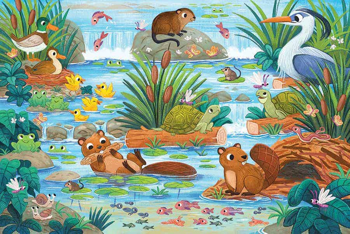 Beaver and Friends 35 pc Floor Puzzle
