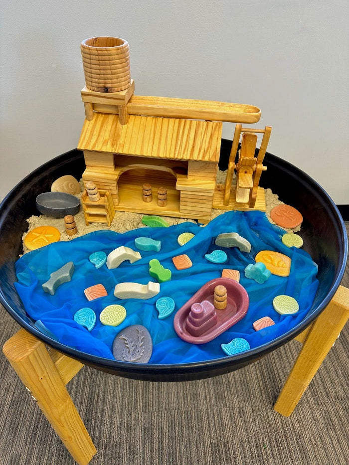 Blue Marine Toy Boat Set