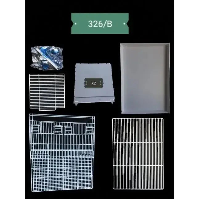 Cage d'élevage pliable 58x30x39h cm 2GRART326/B - BIRD SHOP ORNITHOLOGIE LUXEMBOURG S.A.R.L-S
