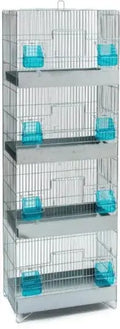 Cage d’Élevage Verticale PIANI – 4 Compartiments- 39x23x114cm Savic