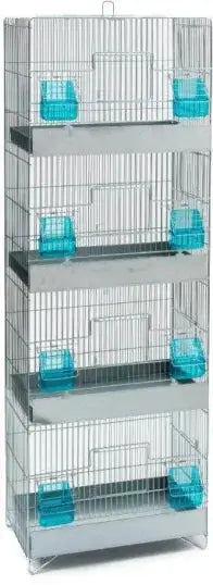 Cage d’Élevage Verticale PIANI – 4 Compartiments- 39x23x114cm Savic