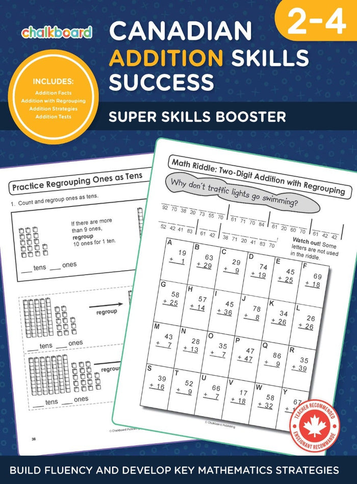 Canadian Addition Skills Success 2-4 Ebook