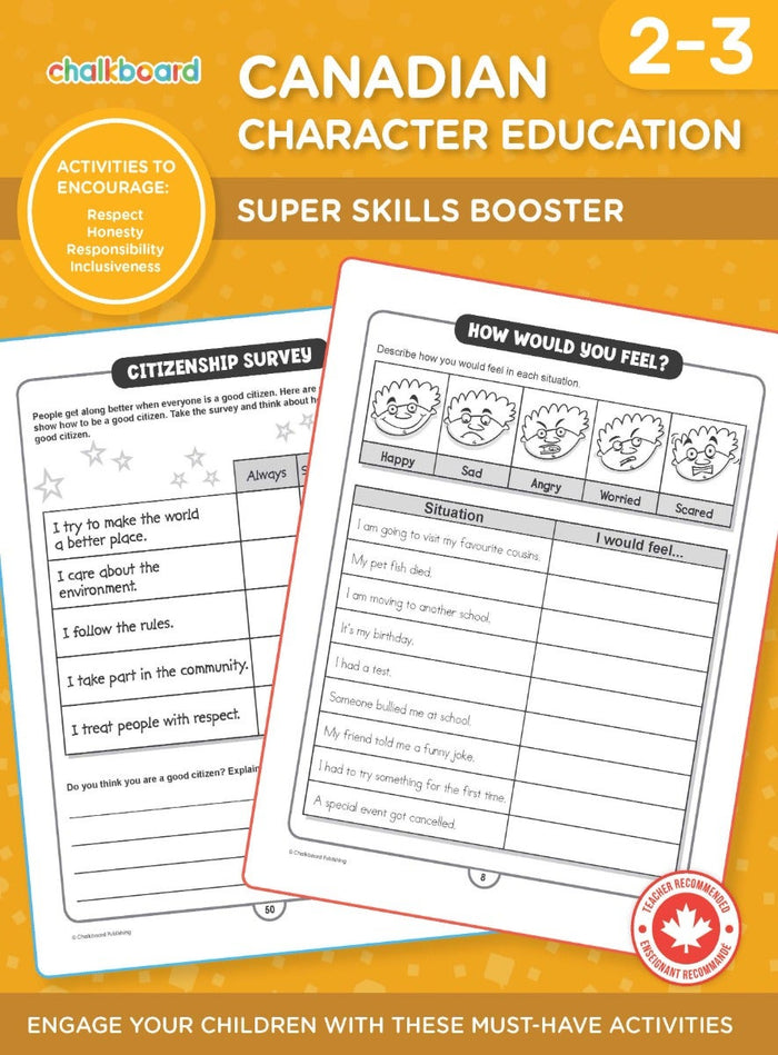 Canadian Character Education Activities Grades 2-3 Ebook