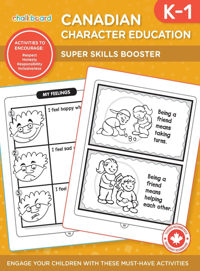 Canadian Character Education Activities Grades K-1 Ebook