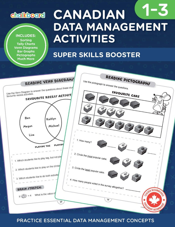 Canadian Data Management Activities Grades 1-3 Ebook