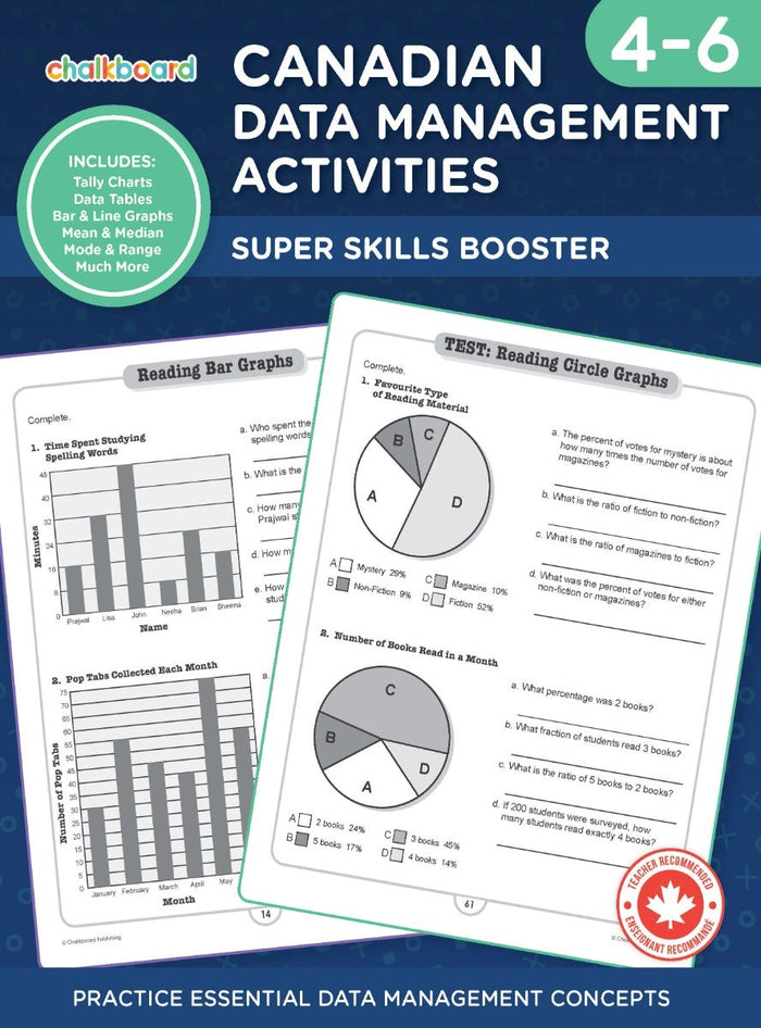 Canadian Data Management Activities Grades 4-6 Ebook
