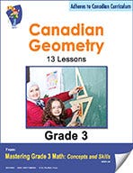 Canadian Geometry Lessons for Grade 3 (eBook) Ebook
