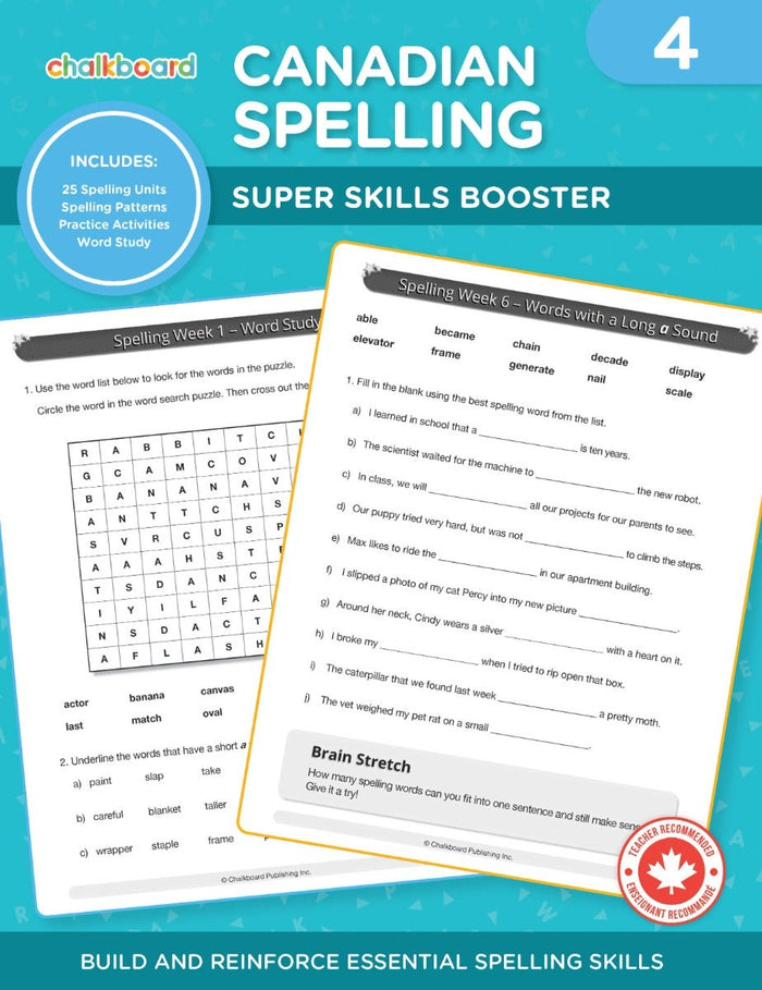 Canadian Spelling Grade 4 Ebook