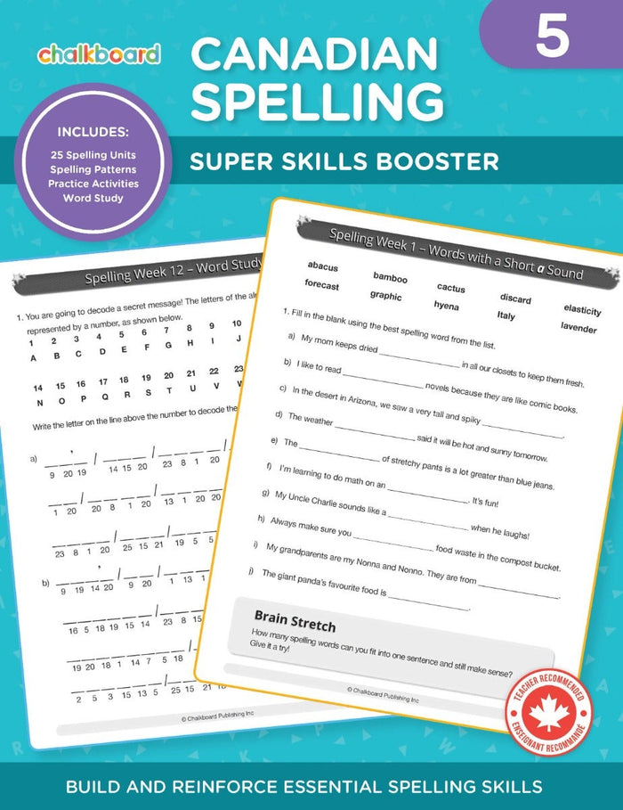Canadian Spelling Grade 5 Ebook