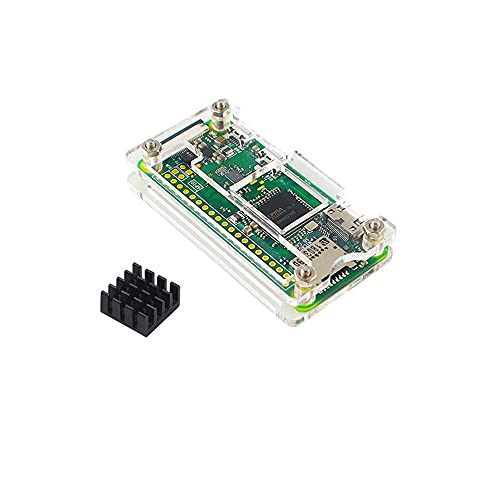 Case Kits Compatible with Raspberry Pi Zero W Zero WH Acrylic Shell can Install Heat Sink