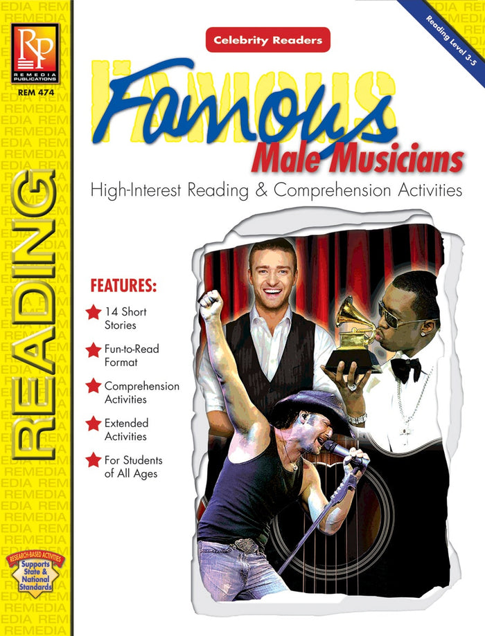 Celebrity Readers: Famous Male Musicians Ebook