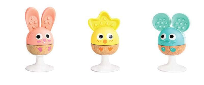 Cheery Critter Rattle Trio