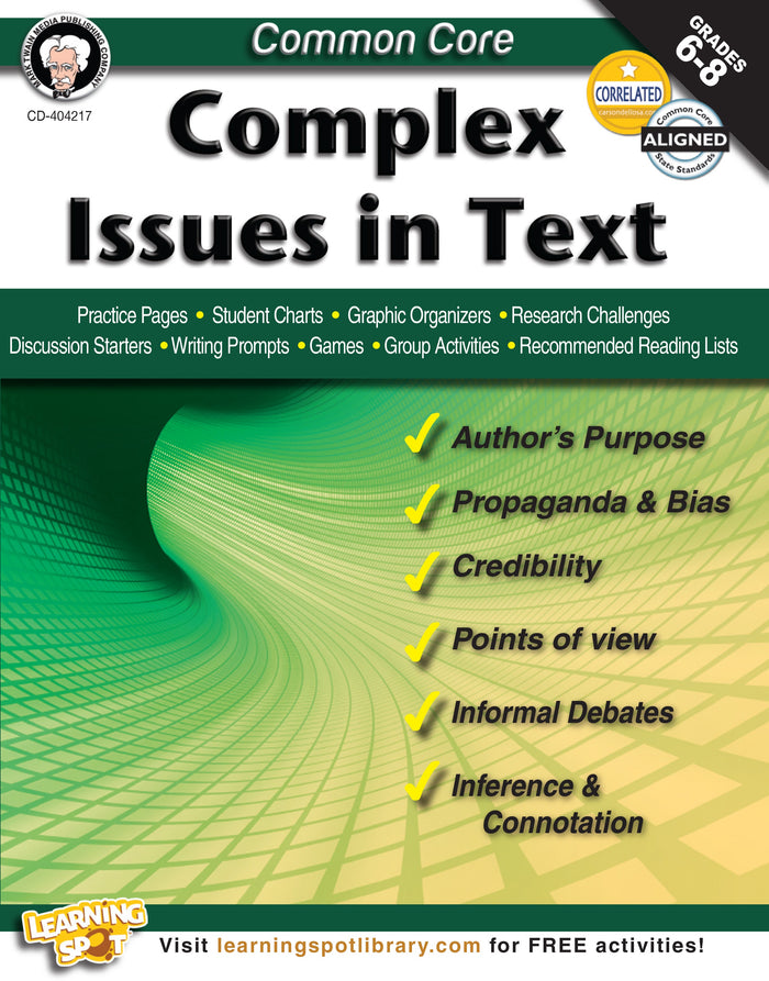 Common Core: Complex Issues in Text Ebook