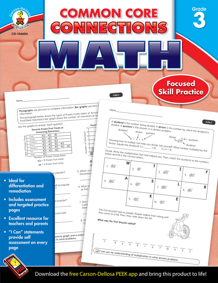 Common Core Connections Math: Grade 3 Ebook