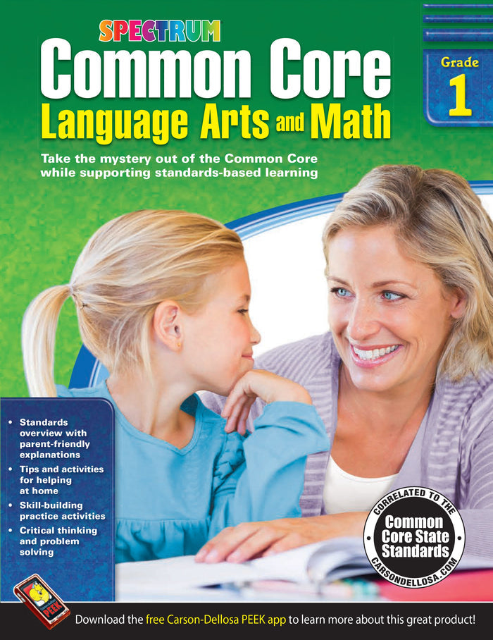 Common Core Language Arts And Math Grade 1 (ebook) Ebook