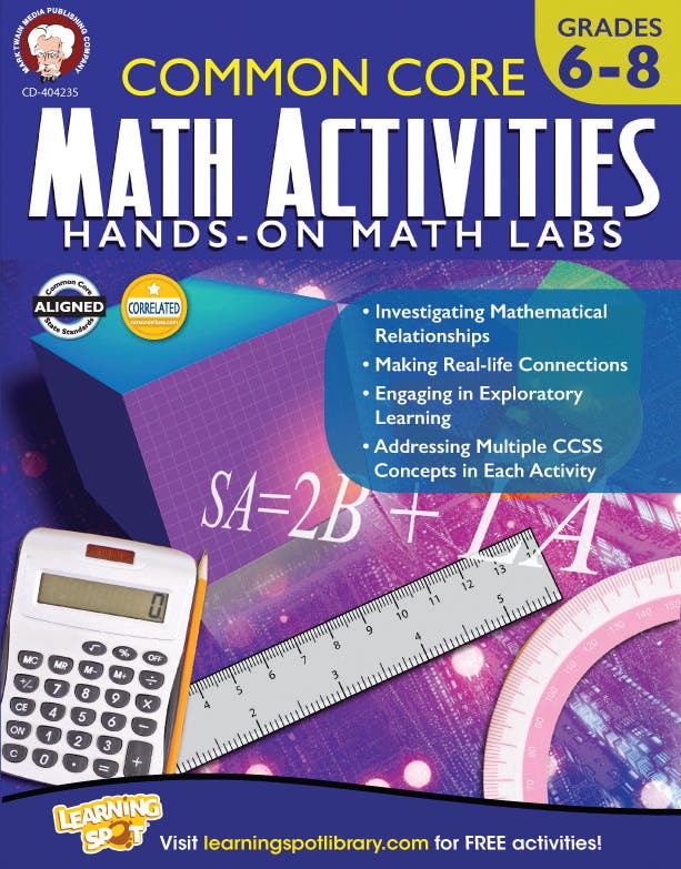 Common Core Math Activities Grades 6 8 (ebook) Ebook
