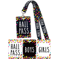 Confetti Hall Pass Lanyards