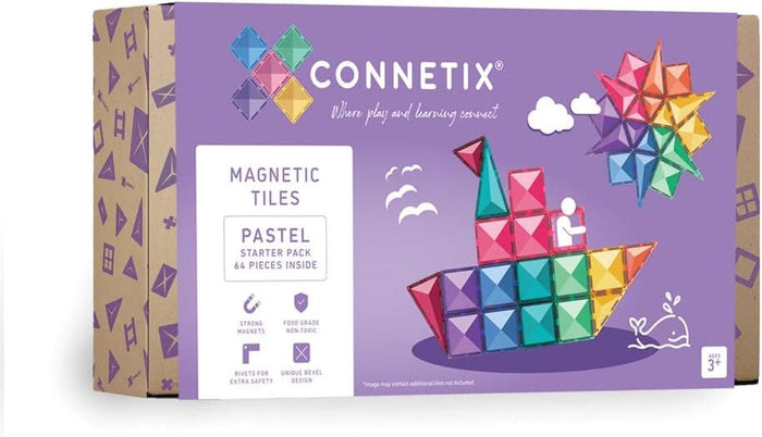 Connetix Pastel Starter Pack 64 pc