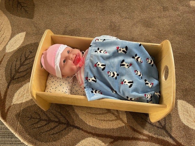 Cradle Bedding for Dolls