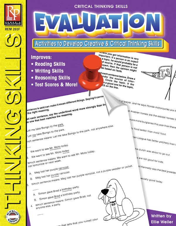 Critical Thinking Skills: Evaluation Ebook