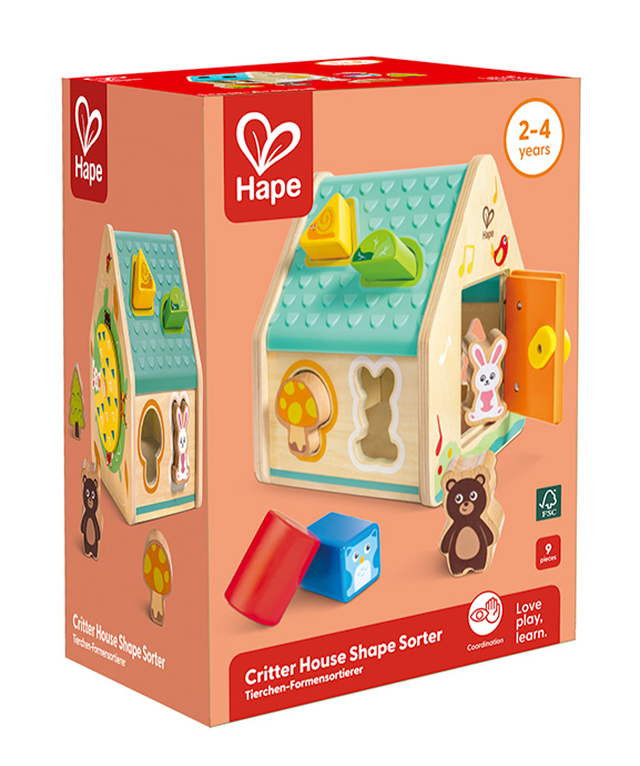 Critter House Shape Sorter by Hape