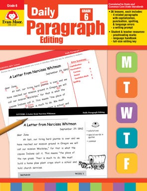 Daily Paragraph Editing Grade 6 Ebook