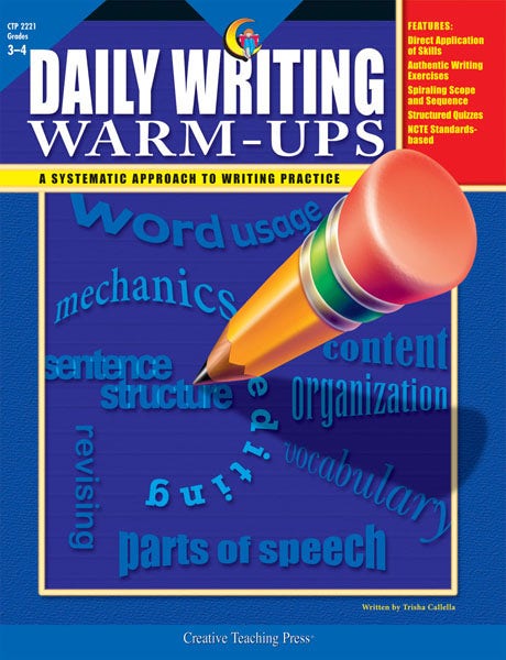 Daily Writing Warm-Ups Grades 3-4 (Enhanced eBook) Ebook