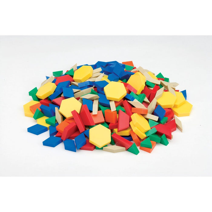 Deluxe 1cm Plastic Pattern Blocks Set Of 250