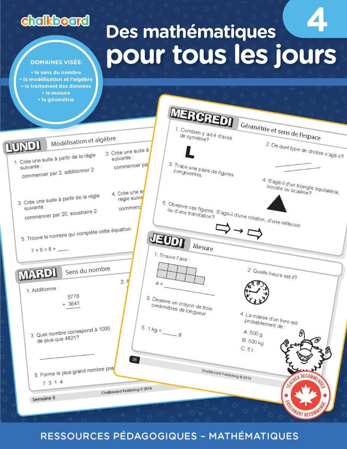 Des Mathematiques Pour Tous Les Jours 4 Ebook