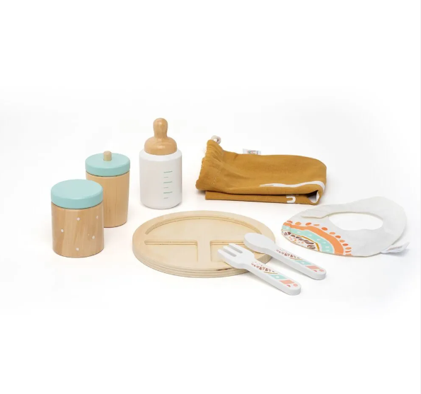 Doll Wooden Feeding Set