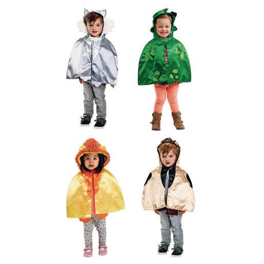 Environments Toddler Animal Capes with Hoods Set of 4