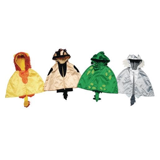 Environments Toddler Animal Capes with Hoods Set of 4