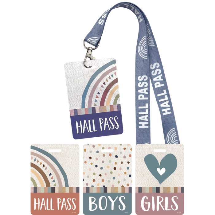Everyone is Welcome Hall Pass Lanyards