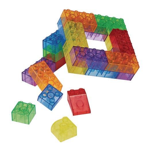 Excellerations Translucent Building Bricks 206 pieces