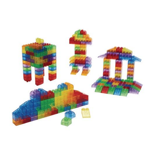 Excellerations Translucent Building Bricks 206 pieces