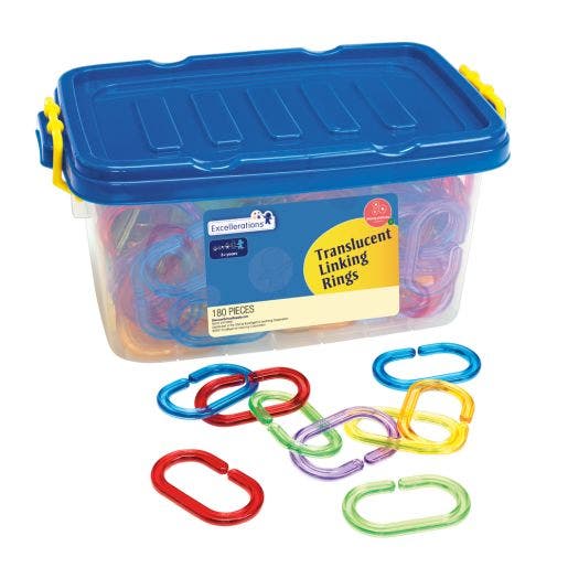 Excellerations Translucent Linking Rings 180 pcs