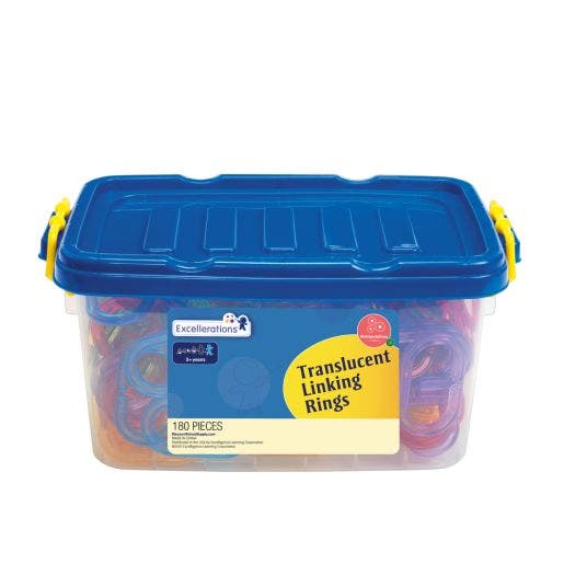Excellerations Translucent Linking Rings 180 pcs
